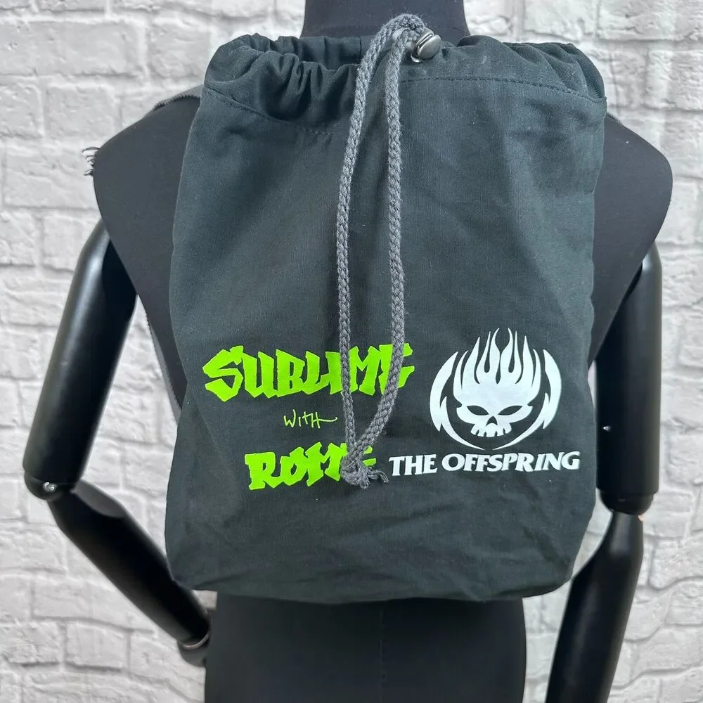 Sublime With Rome Offspring Drawstring Gym Travel Bag Adjustable Shoulder Strap